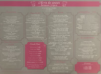 Menu du L’Ecrin des saveurs à Gisors