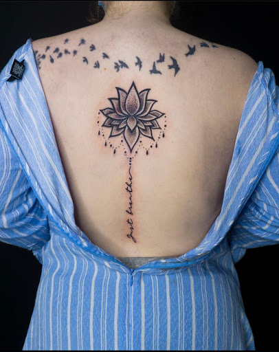 Explore leg piece tattoo ideas, creative tattoo ideas in Charlotte, available at Canvas Tattoo & Art Gallery