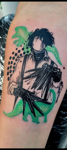 Explore ankle foot tattoo ideas, creative tattoo ideas in Benton, available at Spectrum Tattoo