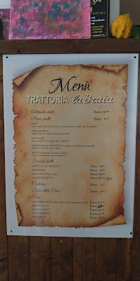 Trattoria La Braia à Cairo Montenotte menu