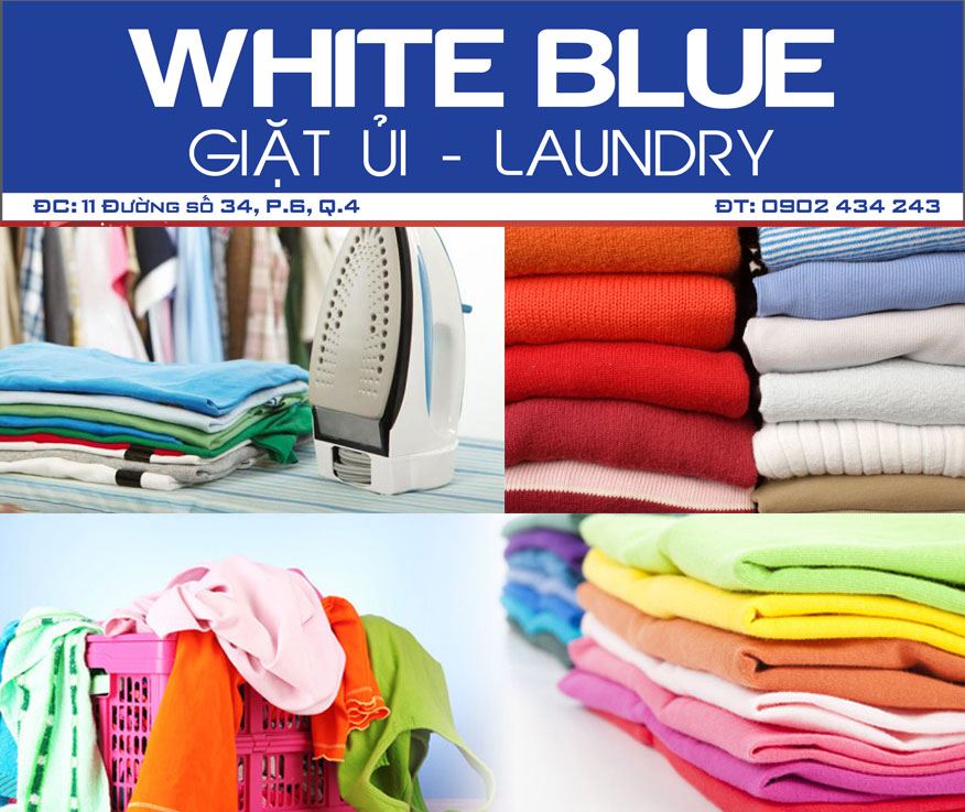 White Blue Laundry - Giặt ủi - giặt sấy - Giặt hấp - Vệ sinh giày - giặt khô - giặt gấu bông - topper - mền bông - Nhận tận nơi