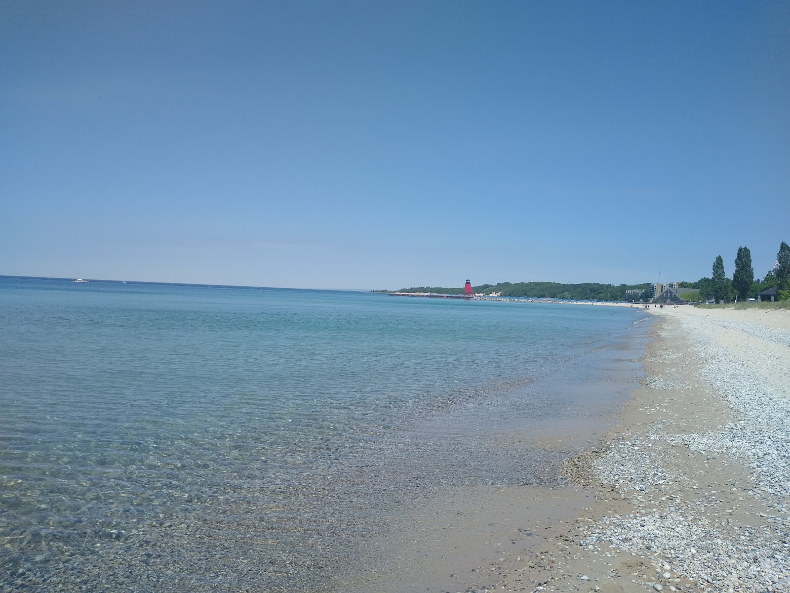 Photo of Michigan Beach Park and the settlement