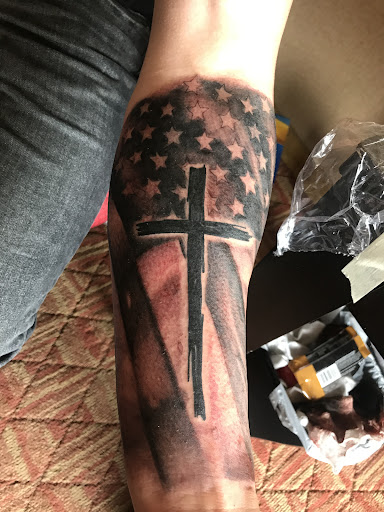 Explore tattoo half sleeve ideas male, creative tattoo ideas in San Marcos, available at Locally Famous Tattoo