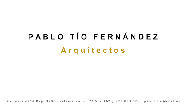 Pablo Tío Fernández ARQUITECTO