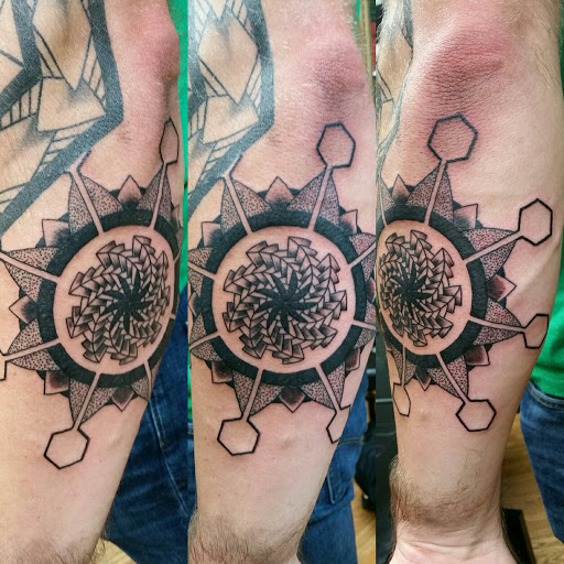 Explore auto tattoo ideas, creative tattoo ideas in Columbus, available at Sweet Baby Octane