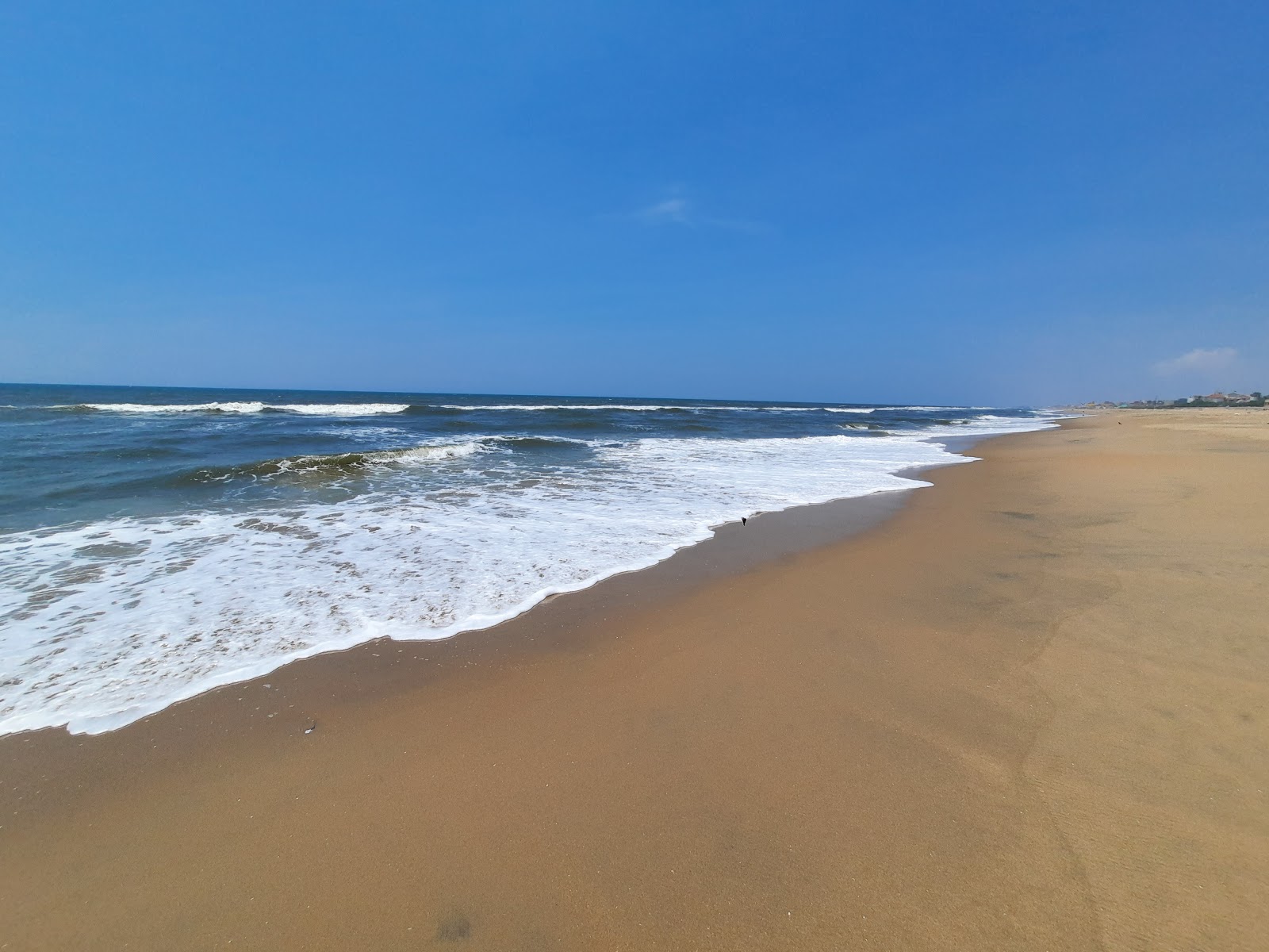Photo de Thiruvalluvar Nagar Beach avec un niveau de propreté de partiellement propre