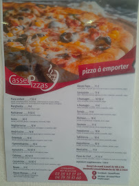 Menu / carte de Cassel Pizzas à Cassel