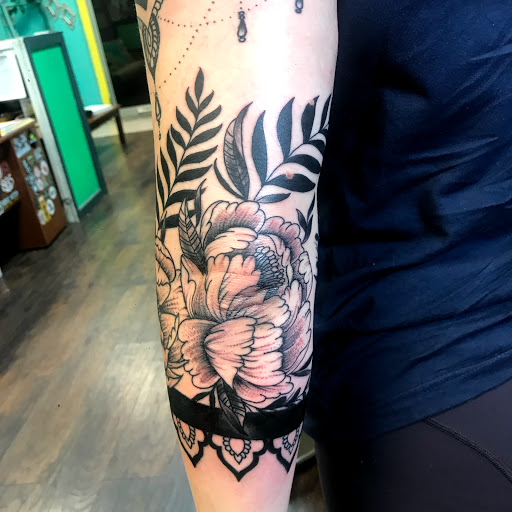 Explore tattoo cover up ideas on ankle, creative tattoo ideas in San Angelo, available at Good Vibes Only Tattoo Studio