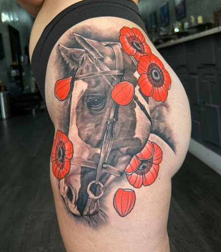 Explore stick n poke tattoo ideas, creative tattoo ideas in Hollywood, available at Sacred Eye Tattoos