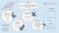 Carte du Restaurant La Chaumière Strasbourg à Strasbourg