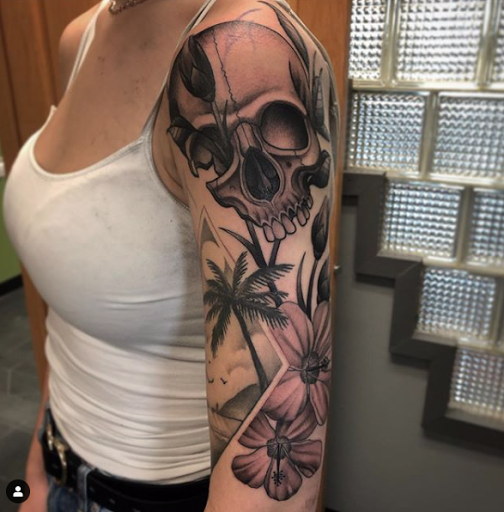 Explore bane tattoo ideas, creative tattoo ideas in Menomonie, available at Kindhand Tattoo