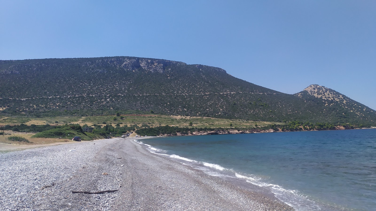 Foto von Anthidona bay 2 beach mit braune kiesel Oberfläche
