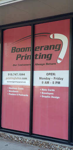 Commercial Printer «Boomerang Printing LLC», reviews and photos, 3615 S Harvard Ave, Tulsa, OK 74135, USA