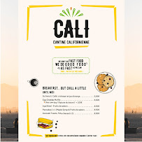 Restaurant californien Cali Coffee Shop à Nice (le menu)