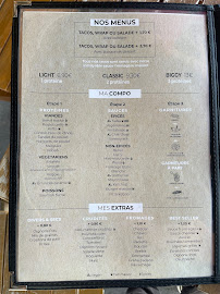 Carte du Cosy Tacos Bastide à Bordeaux
