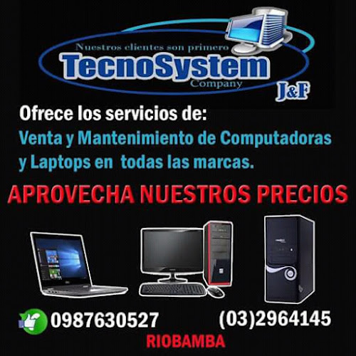 Opiniones de TecnoSystem J&F en Riobamba - Tienda de informática