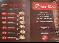 Döner Me à Gehrden carte