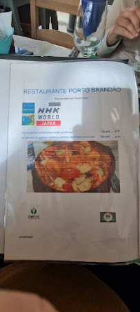 Restaurante Porto Brandão à Caparica menu