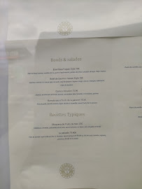 BAHIA TIKKA à Pornichet menu