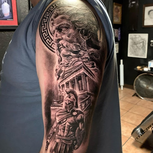 Explore alpha wolf tattoo ideas, creative tattoo ideas in Round Rock, available at Legacy Tattoos & Piercing