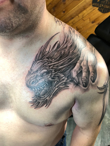 Explore latitude and longitude tattoo ideas, creative tattoo ideas in Des Moines, available at Skin Kitchen Tattoo