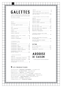 Bretone à Rennes menu