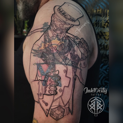 Explore texas longhorn tattoo ideas, creative tattoo ideas in San Antonio, available at Ink10city Tattoo Shop