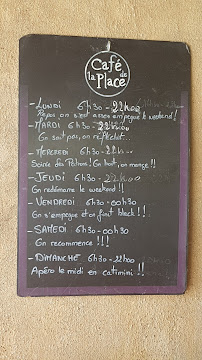 Menu / carte de Café De La Place à Eygalières