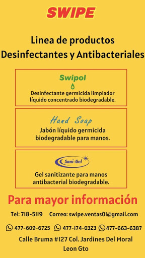 Swipe León Gto Norte, Productos de Limpieza, Domésticos e Industriales.