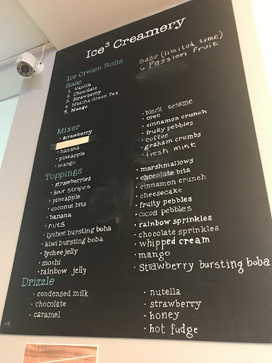 Ice Cream Shop «Ice3 Creamery - Serving Ice Cream Rolls and Gelato», reviews and photos, 39957 Mission Blvd, Fremont, CA 94539, USA