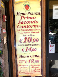 Osteria Degli Ubertini à Rome menu