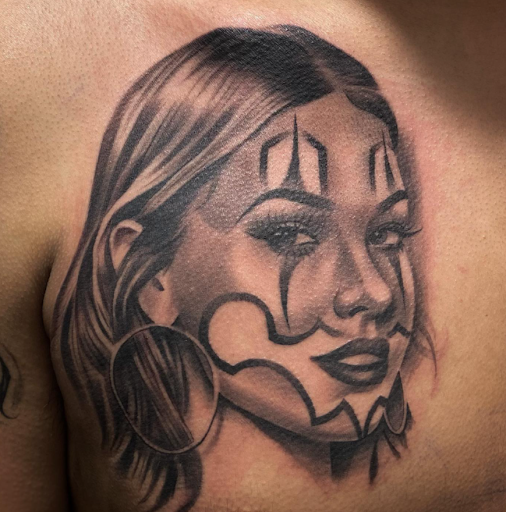 Explore beetlejuice tattoo ideas, creative tattoo ideas in Wichita Falls, available at Firme Copias Tattoo shop