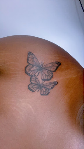 Explore black widow tattoo ideas, creative tattoo ideas in Charlottesville, available at Tatted Souls LLC