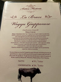 Carte du Antica Hosteria à Anzio