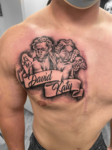 Explore men tattoo ideas shoulder, creative tattoo ideas in Amarillo, available at The Studio