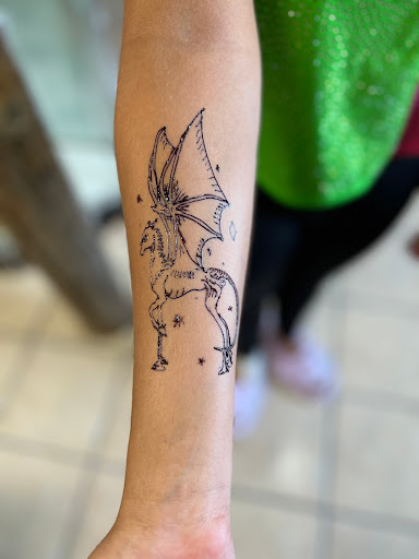 Explore paladin tattoo ideas, creative tattoo ideas in Port Aransas, available at SHARK ATTACK TATTOO