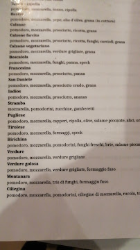 Bandiera Gialla à Trieste menu