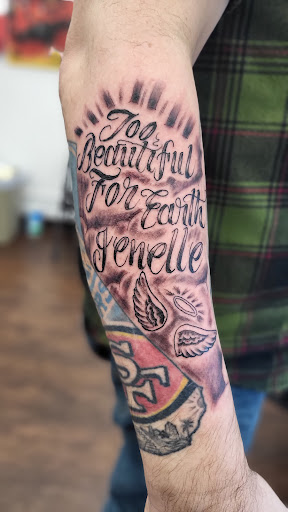 Explore aztec neck tattoo ideas, creative tattoo ideas in Lewiston, available at Walkins tattoos studio