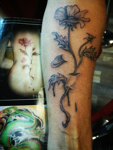 Explore twin daughter tattoo ideas, creative tattoo ideas in Bronx, available at Brass Knuckles Ink Tattoo Studio