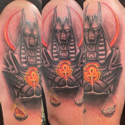 Explore female back tattoo ideas, creative tattoo ideas in Lake Dallas, available at Fallen Ink Tattoo Studio LLC