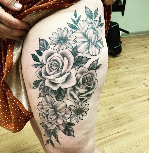 Explore lower leg tattoo ideas male, creative tattoo ideas in Marysville, available at Viking Armor Tattoo