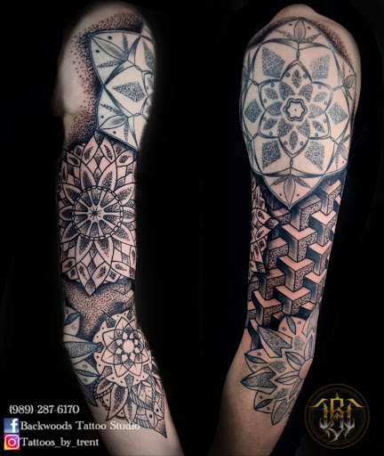 Explore unique water tattoo ideas, creative tattoo ideas in Lakeview, available at Backwoods Tattoo Studio