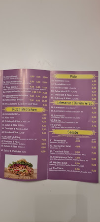 M & EM´s Gemüse Kebap à Plettenberg menu