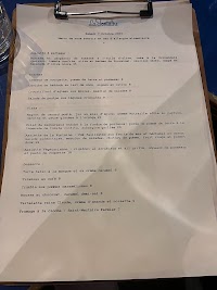 La Fontaine à Paris menu