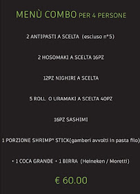 Carte du Sushi Verdi à Busseto