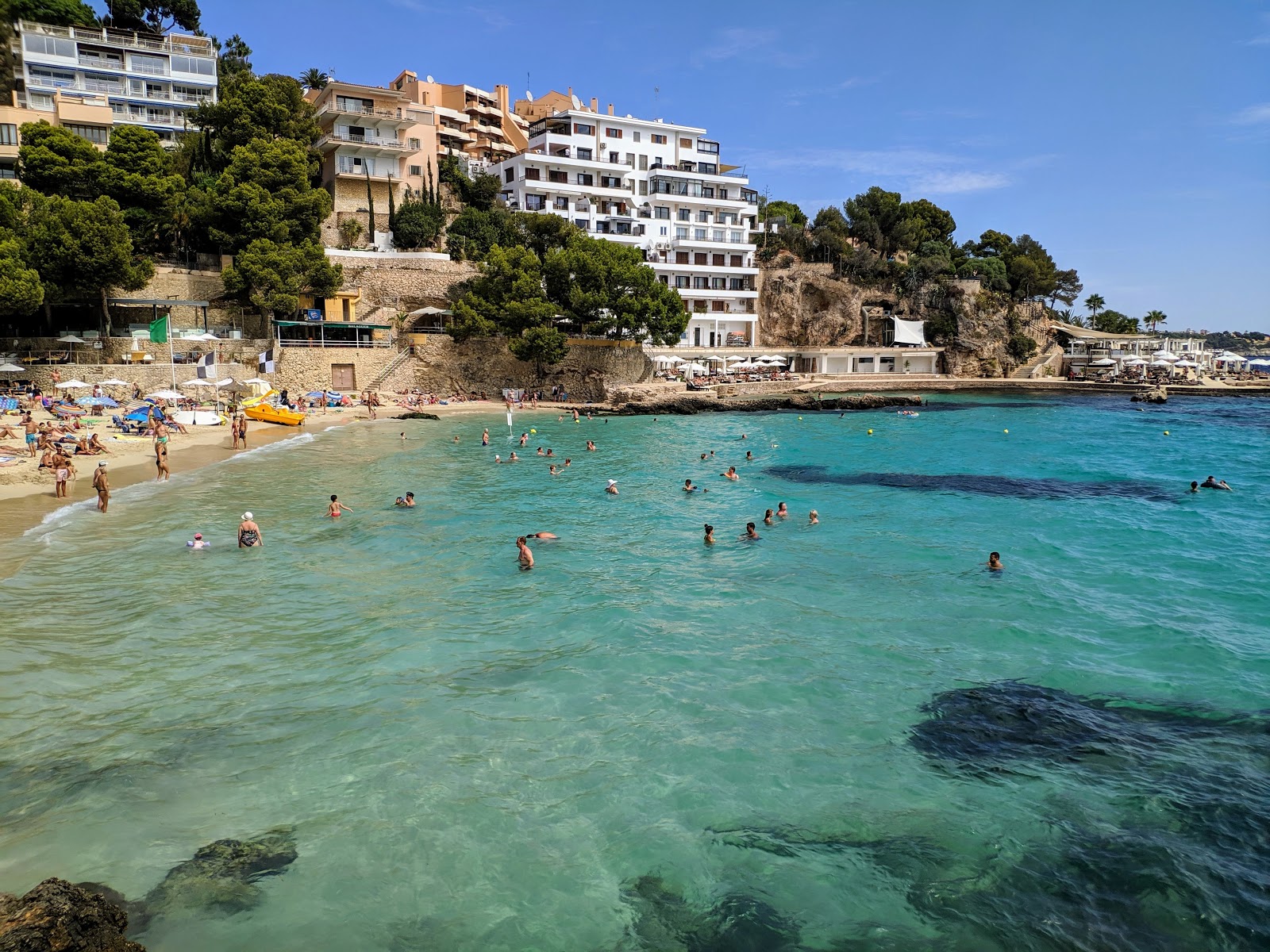 Photo of Illetes Beach and the settlement