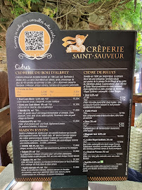 Menu du Crêperie Saint-Sauveur à Auray