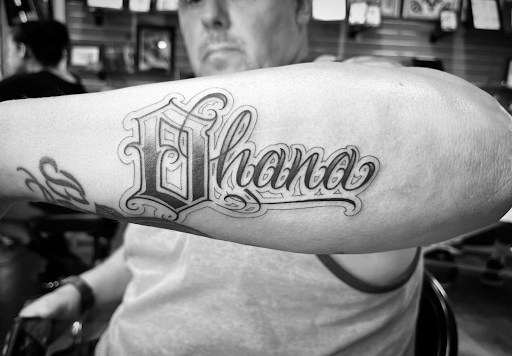 Explore butterfly and rose tattoo ideas, creative tattoo ideas in Honolulu, available at Aloha Tattoo Waikiki Hilton Hawaiian Village Rainbow Bazaar