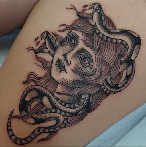 Explore bar code tattoo ideas, creative tattoo ideas in Mobile, available at Old Familiar Tattoo Company