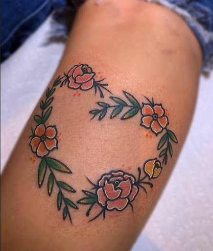 Explore female hip tattoo ideas, creative tattoo ideas in Atlanta, available at Big Cat Tattoo